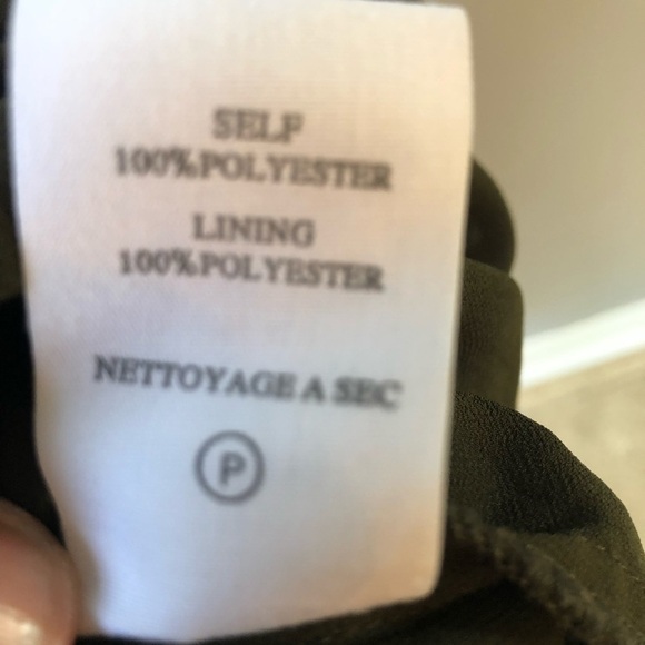 MM Couture by Miss Me Brown and White Sheer top XS - Picture 7 of 7